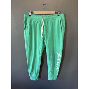Pink by Victoria Secret Womens Green Jogger Sweatpants Sie XL